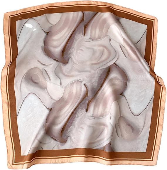 Multi-use Scarfs Ladies Silk Scarf Printing Mulberry Silk Small Square Scarf for Women