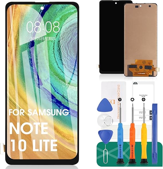 Screen Replacement for Samsung Galaxy Note 10 Lite LCD Screen for SM-N770F SM-N770F/DS LCD Display SM-N770F/DSM Touch Digitizer Assembly Repair Parts(Incell)