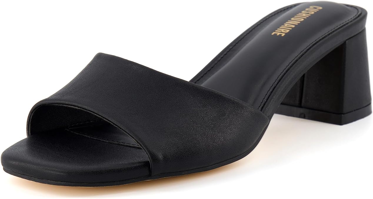 CUSHIONAIRE Women's Taboo one band dress sandal with +Memory Foam and Wide Widths Available