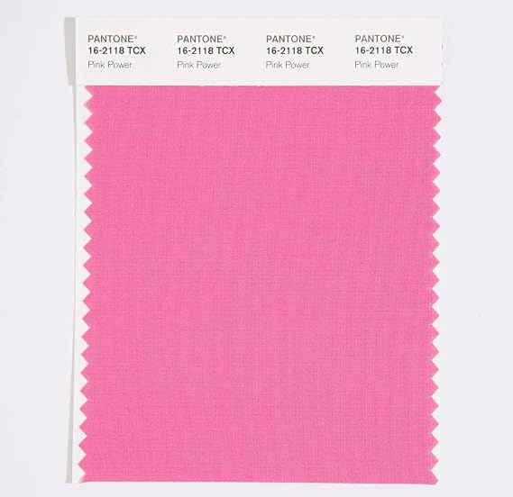 Pantone Cotton Swatch Card Color Standard, Color # 16-2118, Pink Power
