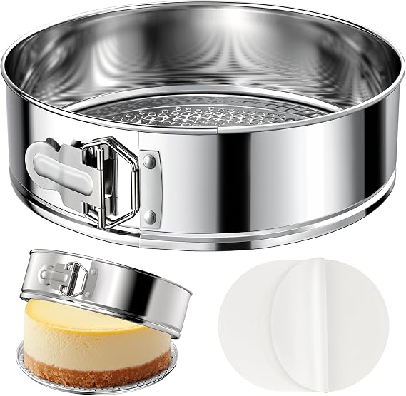 ZeroPone 10 Inch 304 Stainless Steel Springform Pan with Removable Bottom