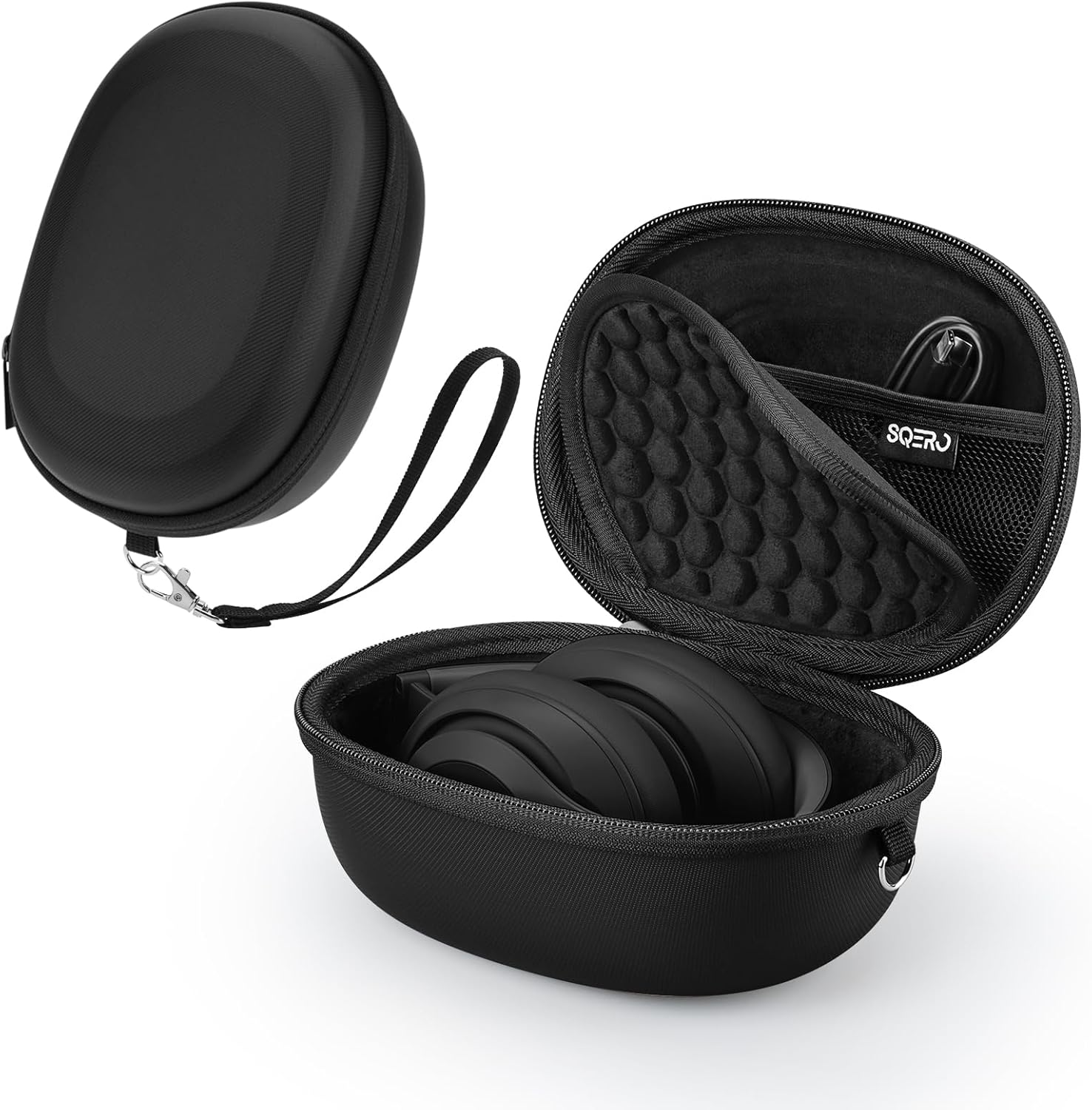 Case for Beats Studio ProSolo 4Solo 3Studio3 On-Ear Headphones, Portable Travel Hard Shell Storage Bag Black
