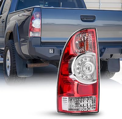 AUTOONE For Toyota Tacoma Tail Lights Assembly, Tail Lamp Assembly Fit for 2005-2015 Tacoma Pickup Rear Factory OEM Driver Side, With Single LED Bulbs