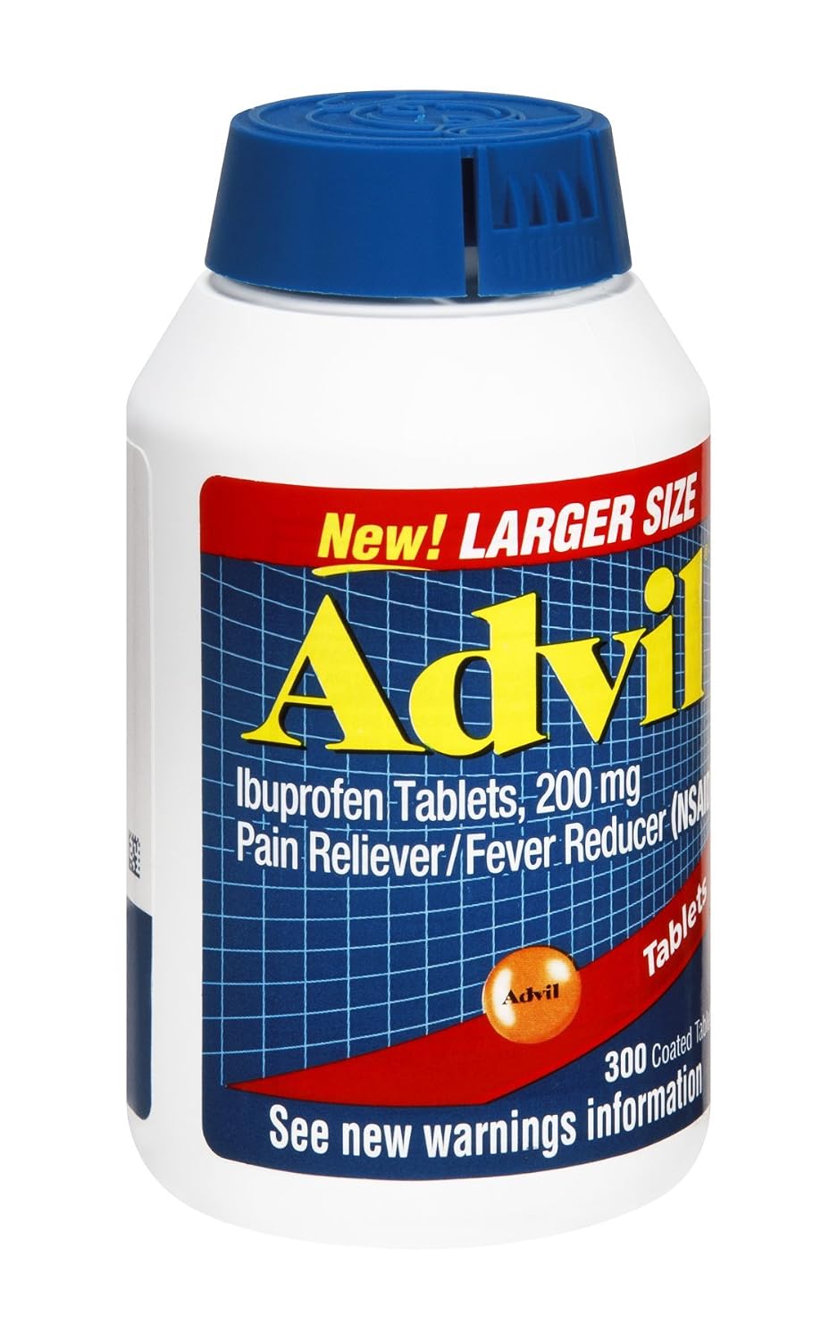 Advil Ibuprofen 200mg Coated Tablets , 300 CT Pack of 3