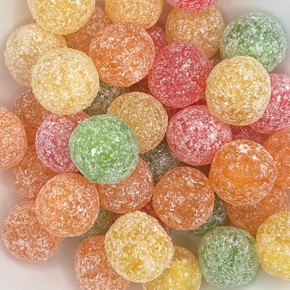 Barnetts - Mega Sour Candy Fruits 200g - Trendy Sweet Bags - Traditionally Handmade Sweets - Sour Coating Lasts 20 Seconds - Candies for Party Bag, Gift Hamper, or Hamper Box