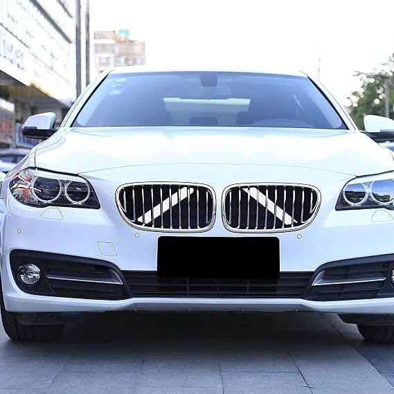 DWVV F20 F30 Grill Insert Trims for BMW 2 3 Series 2012-2018, Front Grille Trim Strips Car Accessories for BMW 320i 328i 330i 335i 428i(F20 F30, White)