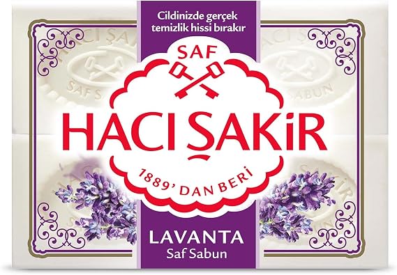TUKIMA Hacı Şakir Lavanta Kalıp Sabun (4 Adet)