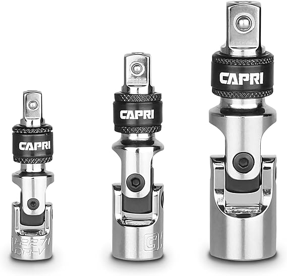 Capri Tools CP12270 Locking Universal Joint Set, 3-Piece