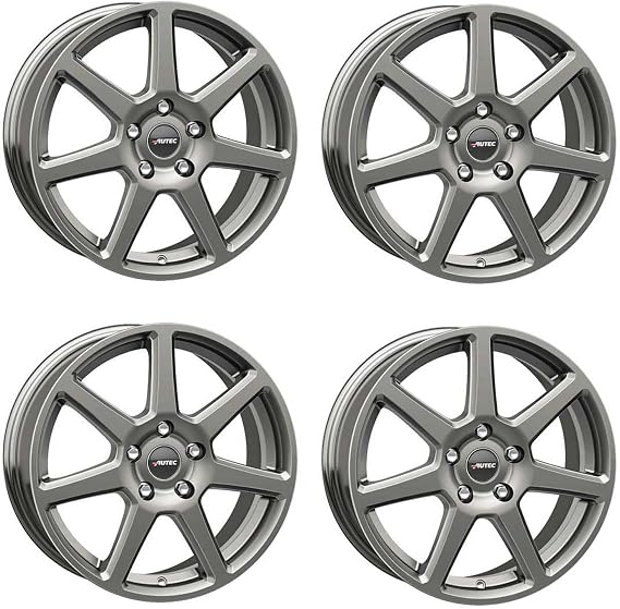 4x AUTEC alloy rims TALLIN ECE 7.0x17 ET40 5x112 Titansilber compatible with MG ZS MG4 EHS HS MG5