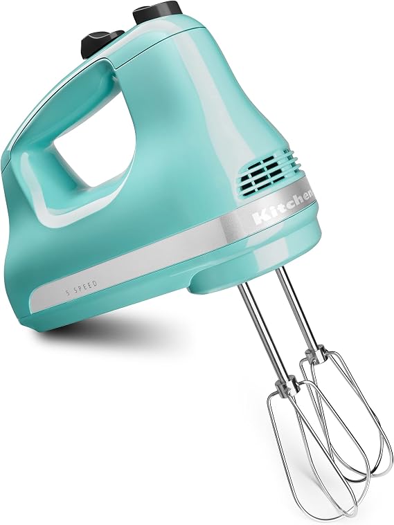 KitchenAid 5 Ultra Power Speed Hand Mixer, KHM512, Aqua Sky