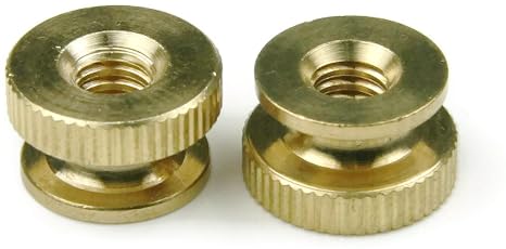 Knurled Thumb Nut Brass - 8/32 (7/16 Dia x 5/16 Thick) Qty-25