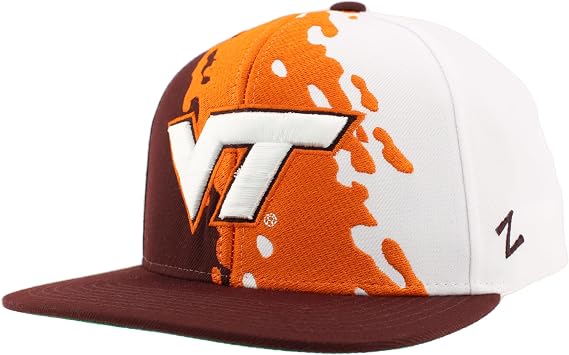 ZHATS NCAA Unisex-Adult NCAA Officially Licensed Hat Flat Snapback Z11 Retro Paintbrush