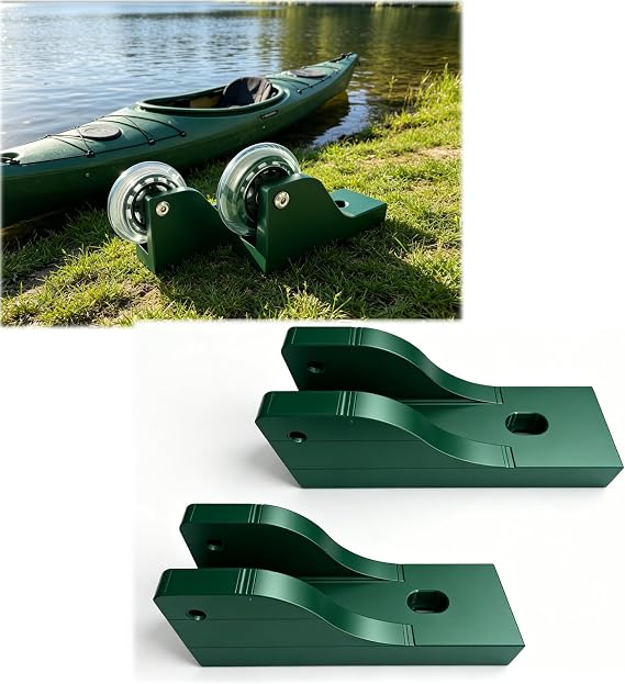 Kayak Transport Wheel Cart Compatible with Perception Outlaw 11.5, Rear Skid Plate Replacement Mobility System for Kayak Launch and Shore Transport
