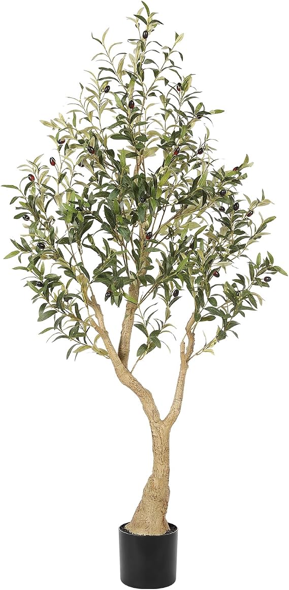 Realead Artificial Olive Tree 5ft with Realistic Appearance