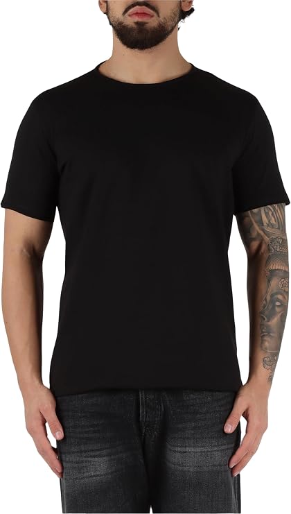 Replay Pure Cotton Crew-Neck Men's T-Shirt, Navy