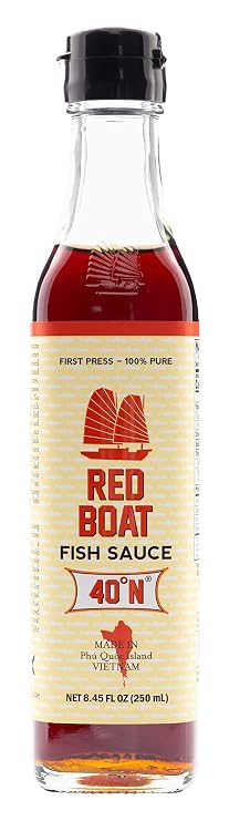 Red Boat Vietnamese Extra Virgin Fish Sauce Bottle, 8.45 Ounce