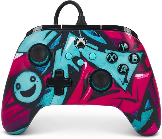 PowerA Advantage Wired Controller for Xbox Series X|S - Wild Style, Gamepad, Wired Video Game Controller, Gaming Controller, USB-C, works with Xbox One and Windows 10/11, Officially Licensed