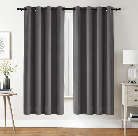 Utopia Bedding Curtain - Pack of 2 - Blackout Curtains Thermal Insulated Window Curtains Cladding