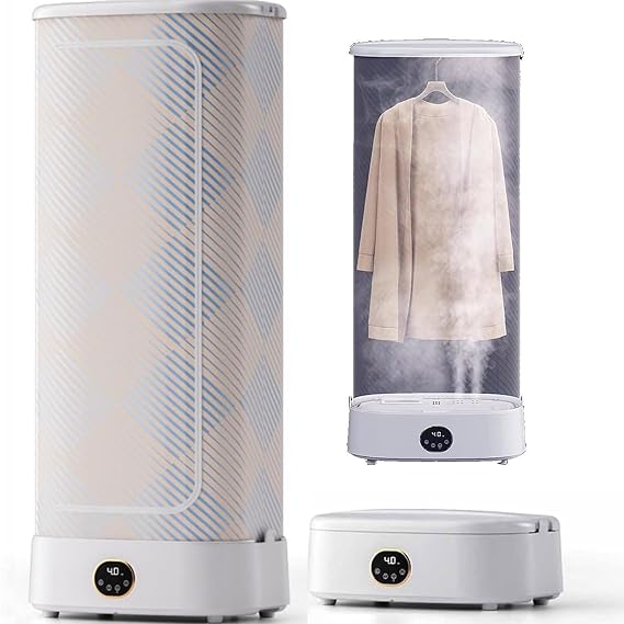 Electric Clothes Dryer, 1000W Portable Steam Drying Machine, Automatic Ironing Machine, 360 Hot Air Circulation/240Min Intelligent Timer