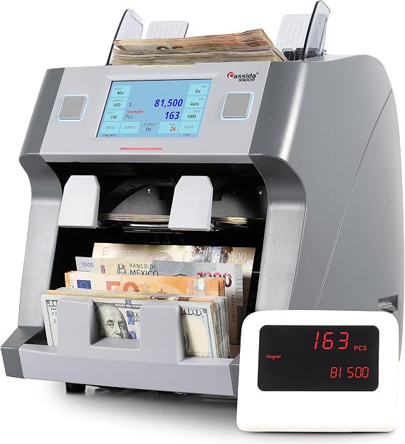 Cassida Money Mixed Bill Counter I Business Grade I 2-PocketsI 9900R V2