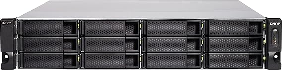 QNAP TS-h1886XU-RP-R2-D1622-32G-US 18 Bay rackmount NAS with Intel Xeon Processor, 32GB DDR4 ECC RAM, 10GbE-Ready and ZFS Storage for virtualization and Data-Intensive Enterprise Applications
