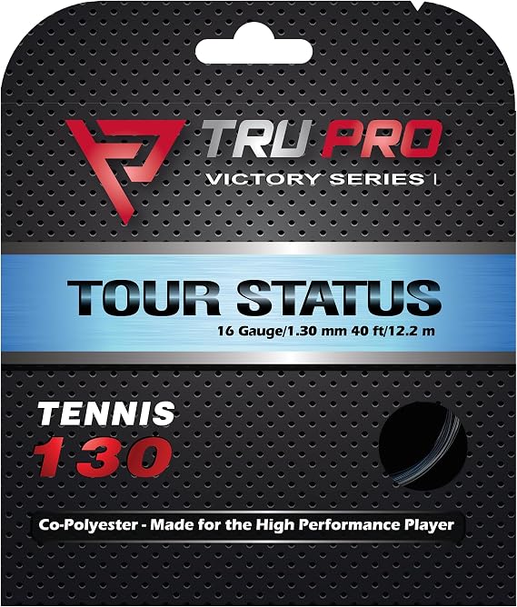 Tier One Sports TRU PRO Tour Status - Tennis String Set (Poly): for the Competitive Tennis Player