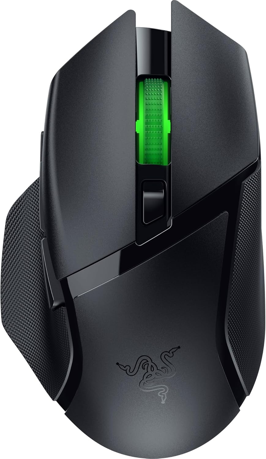 Razer Basilisk V3 X HyperSpeed - Customizable Wireless Gaming Mouse Iconic Ergonomic Form with 9 Customisable Controls, HyperSpeed Wireless, 5G Advanced 18K Optical Sensor, Chroma RGB Black