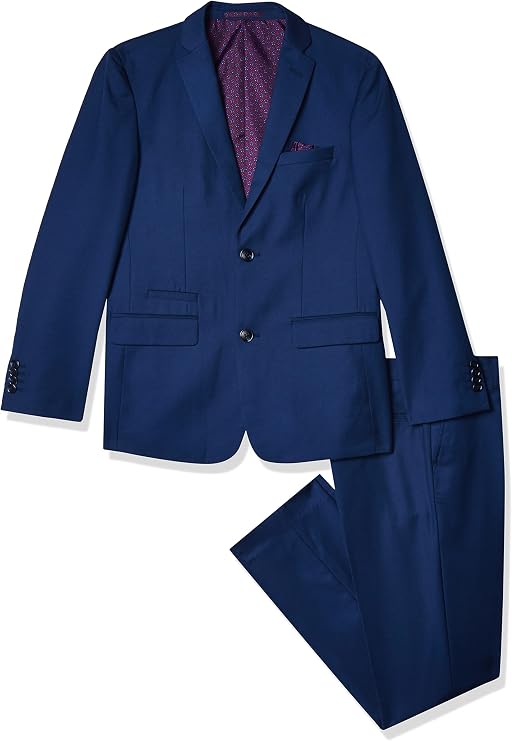 Isaac Mizrahi 2pc Slim Cut Wool Blend Suit Suit