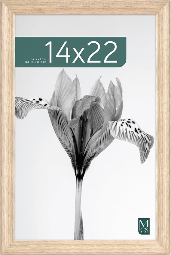 MCS Studio Gallery Classic Poster Frame, 14x22, Natural Woodgrain