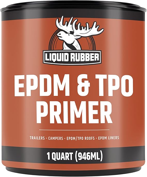 Liquid Rubber EPDM & TPO Primer for RV, Camper & Trailer Roofs, 1 Quart