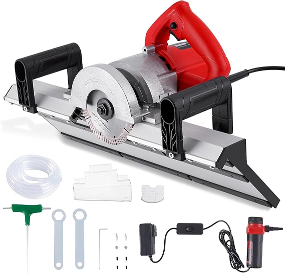 YUCHENGTECH Electric Tile Bevel 45 Degree Tile Chamfering Tool Tile Chamfering Machine with Auto Spraying System for Large Format Tile Ceramic Porcelain