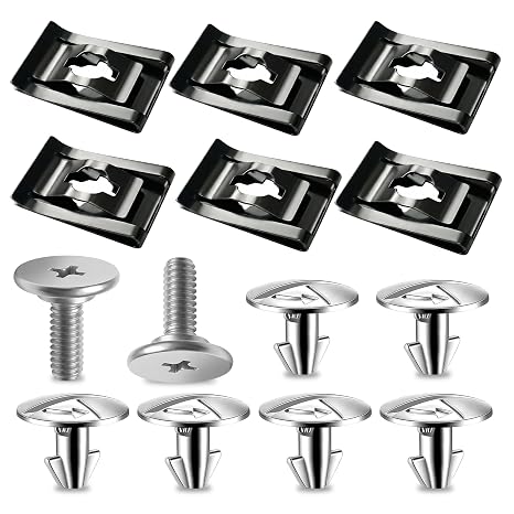 14PCS Engine Splash Shield/Skid Plate Screws, Bolts & Clips for Honda Accord 2014-2020, CRV 2017-2020, Civic 2017-2020, Acura ILX & RLX, Lower Engine Cover/Undercarriage Fasteners
