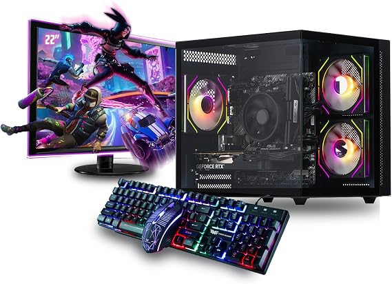 Veno Scorp Gaming PC Bundle, Intel Core i5 2nd Gen, 16GB RAM, GTX 750 4GB | 120GB SSD, 500GB HDD, Wi-Fi, Mini Nemesis ARGB Black Case, 4GB Graphics Card