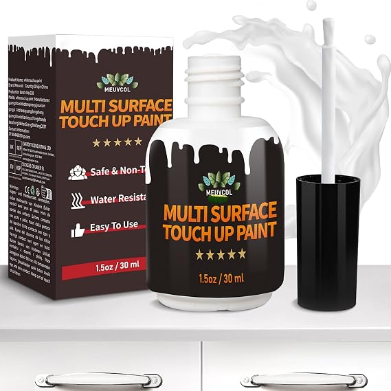 White Touch Up Paint, Appliance Cabinet Furniture Wood Touch Up Paint for Wall
