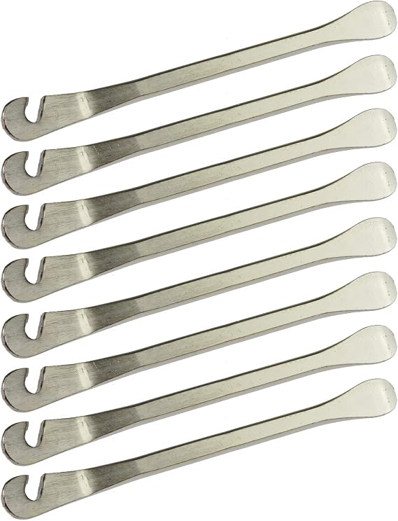 8 Pack Bike Tire Lever Tyre Spoon Iron Changing Tool for Repair Bike Tube