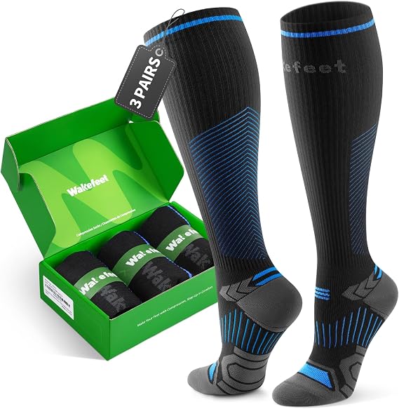 Compression Socks for Men Women 3 Pairs, Compression Stockings, Fragrance Flight Socks for Nurse,Pregnancy,Travelling, Runing, Circulation