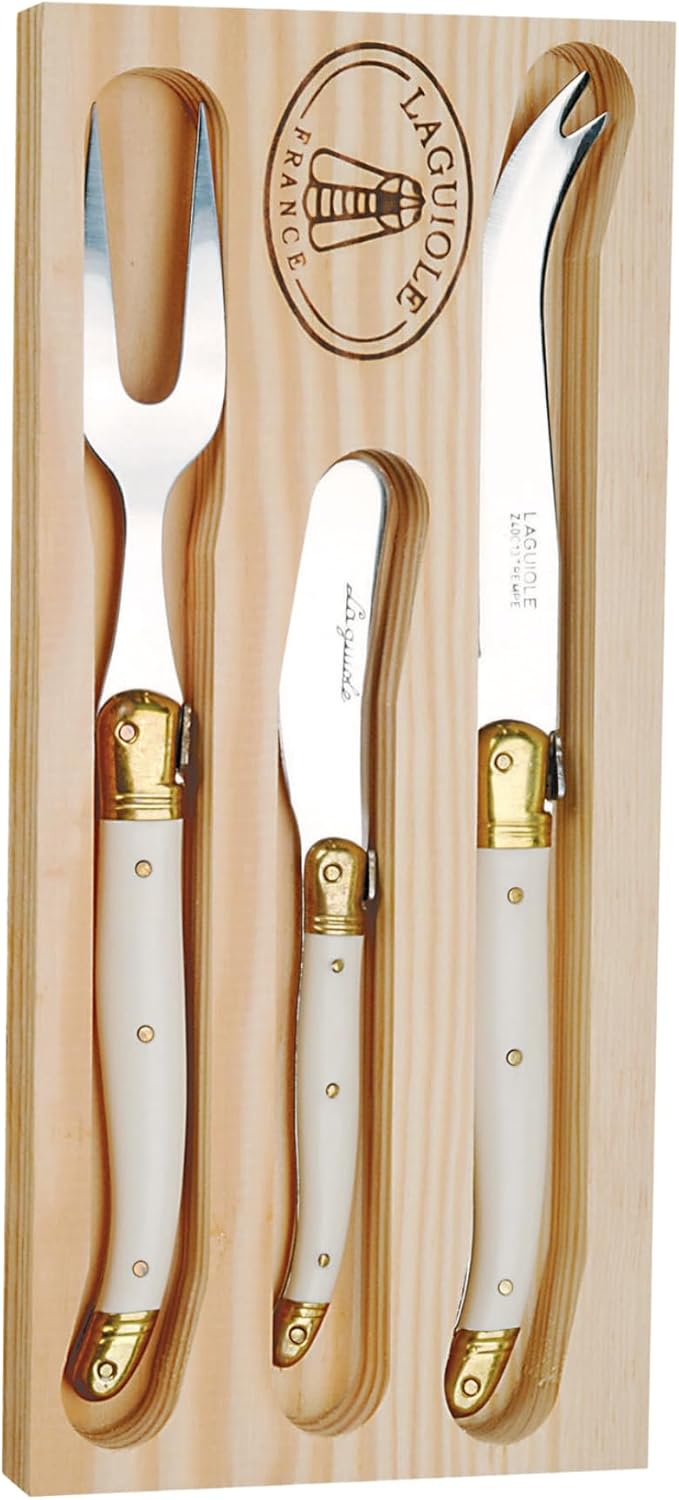 Jean Dubost Laguiole 3-Piece Cheese Set