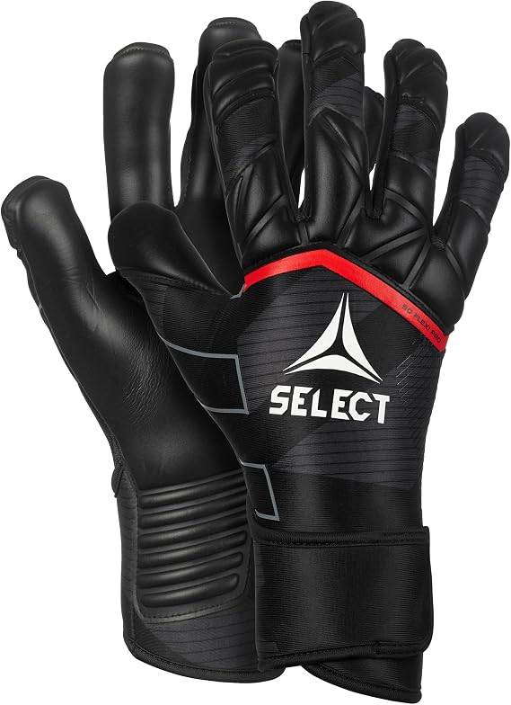 Select 90 Flex Pro Goalkeeper Gloves, Black/Red V24, Size 11