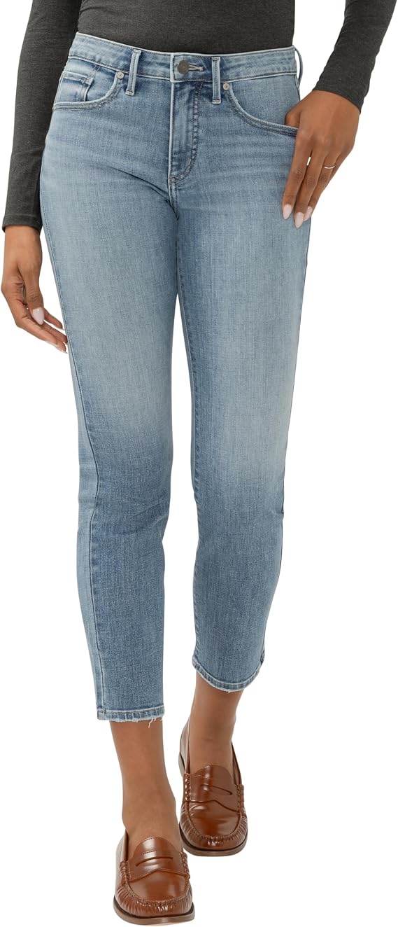 Silver Jeans Co. Women's Isbister High Rise Straight Leg Jeans