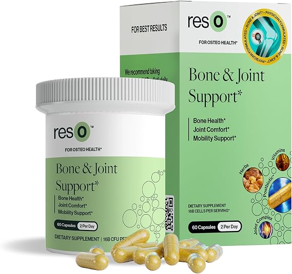 resO Bone & Joint Postbiotic for Women & Men - 60 Capsules