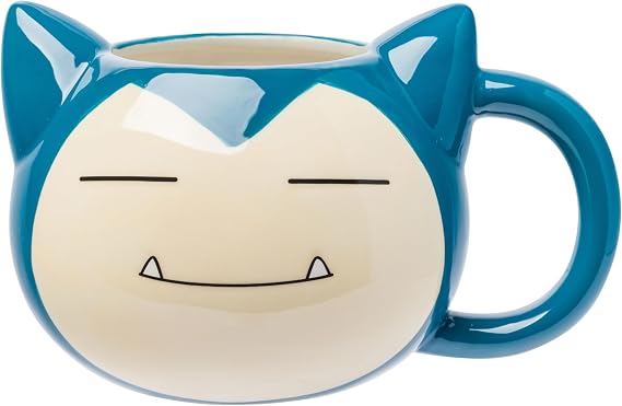 Silver Buffalo Pokemon Snorlax Face, 3D Sculpted Mug, 20oz | Ceramic, 0.59 Liters