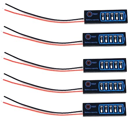 5PCS 2S-8S DC5-30V 12V/24V Lithium Battery Charge LED Display Tester BMS Lifepo4 Li-po Li-ion Capacity Test Power Level Indicator Board Power