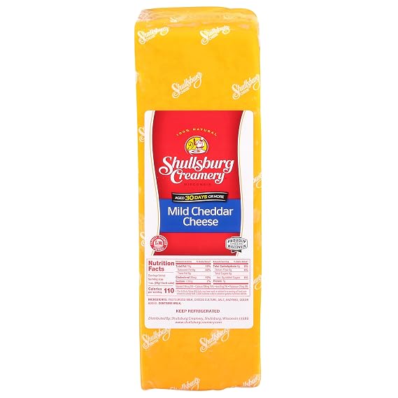 Shullsburg Creamery - Mild Cheddar Cheese - 5 Pound Loaf