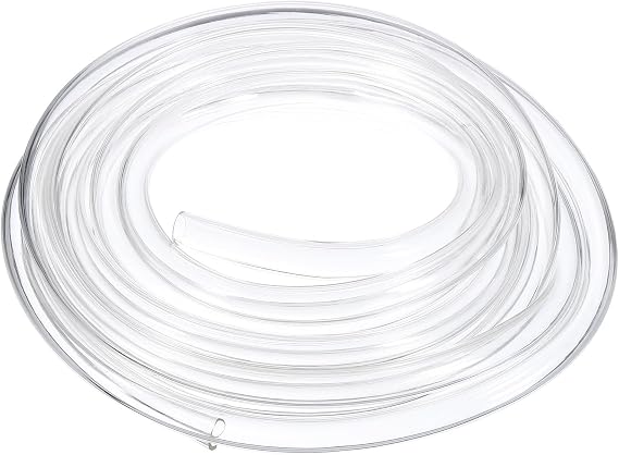 uxcell PVC Tubing, 10mm ID x 12mm OD - 13 Feet Long Clear Vinyl Water Pipe, Lightweight Plastic Flexible Water Pipe for Aquaponics, Air Hose, Irrigation