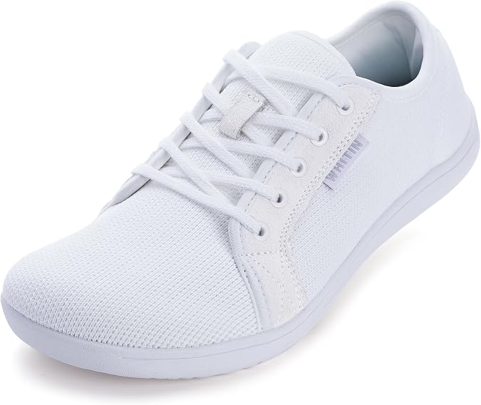 WHITIN Men's Wide Barefoot Sneakers for Optimal Relaxation W81 | Foot-Shaped Fit, Ground Feel, Lightweight & Breathable, Versatile Comfort for Walking, Standing & Training