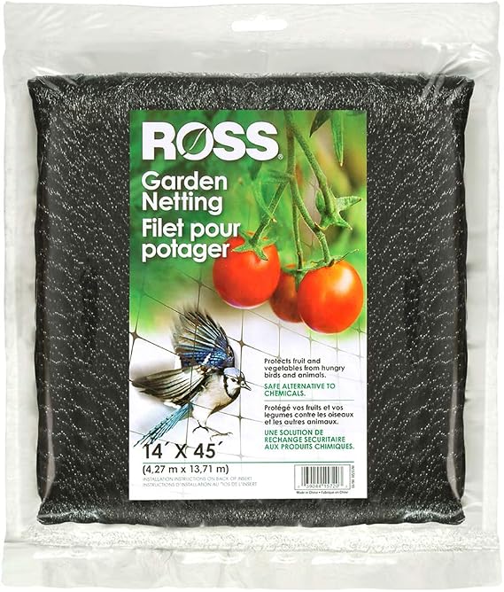 Ross 15720, Garden Netting, For Garden and Yard Use, 14 X 45, Black