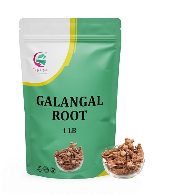 Yogi's Gift Dried Galangal Root 1LB, Whole Galangal Root, Alpinia Galangal | Whole Root, Not Slices, Wonderful Flavor and Aroma, Premium Quality for Soups and Traditional Cooking
