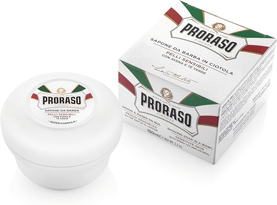 Proraso Shaving Soap - Green Tea And Oat Extract, 150 Ml