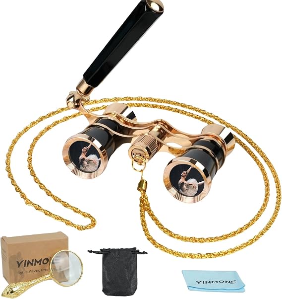 3X25 Opera Glasses for Women Broadway Concert HD Mini Thteater Binocular