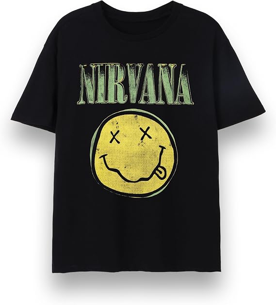 Nirvana Classic Logo Mens Black Short Sleeved T-Shirt
